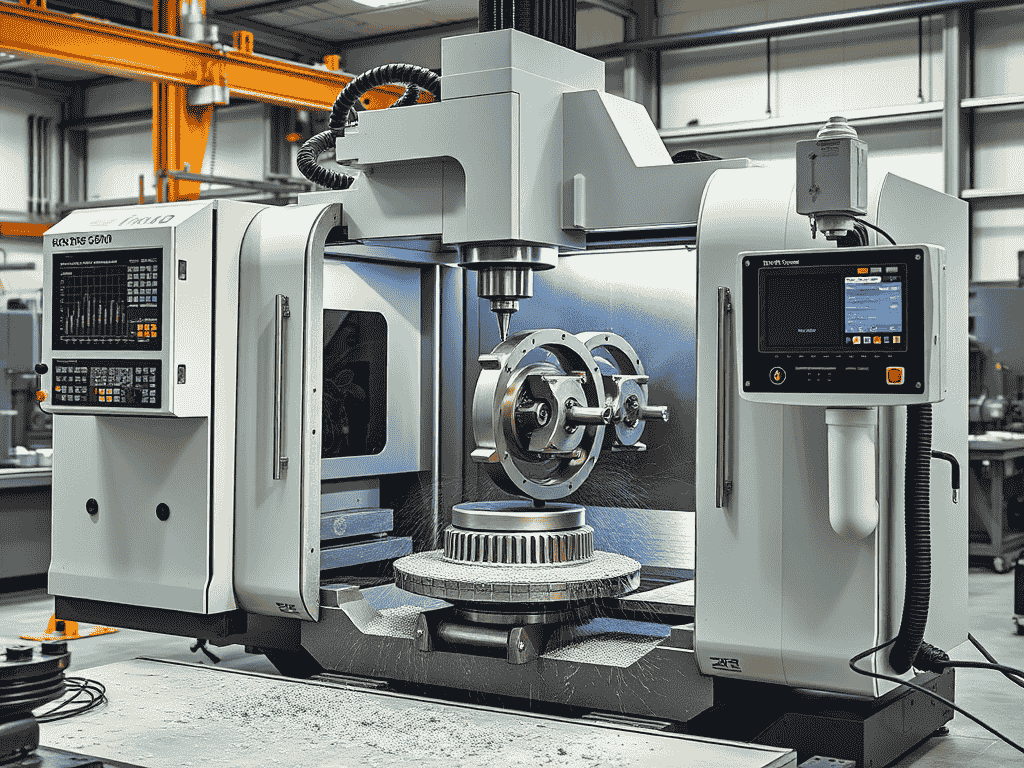 Tolerance stack-up: a five-axis machining centre holding the part in one setup