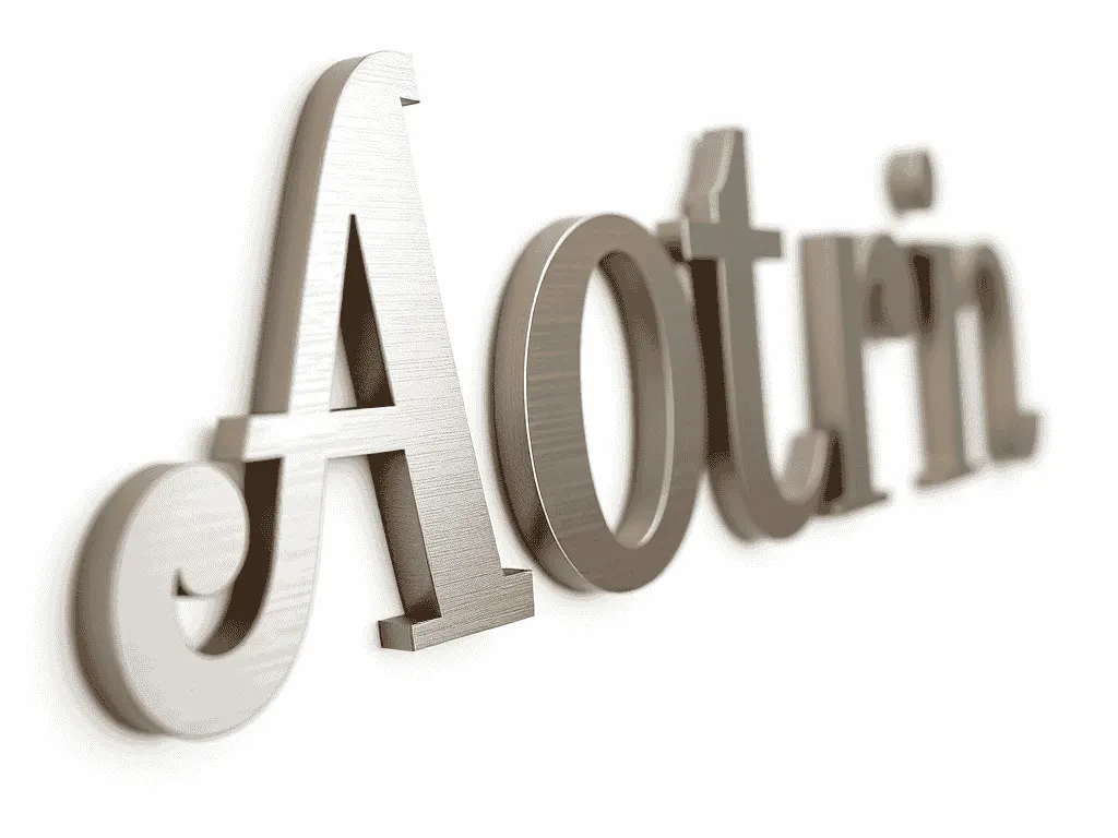Custom laser-cut stainless steel lettering and signage profiles