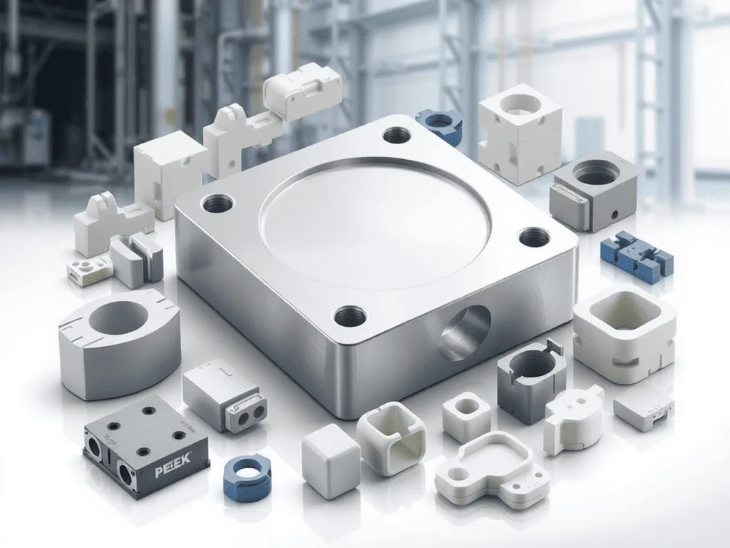 PEEK CNC machining: machined PEEK engineering plastic parts