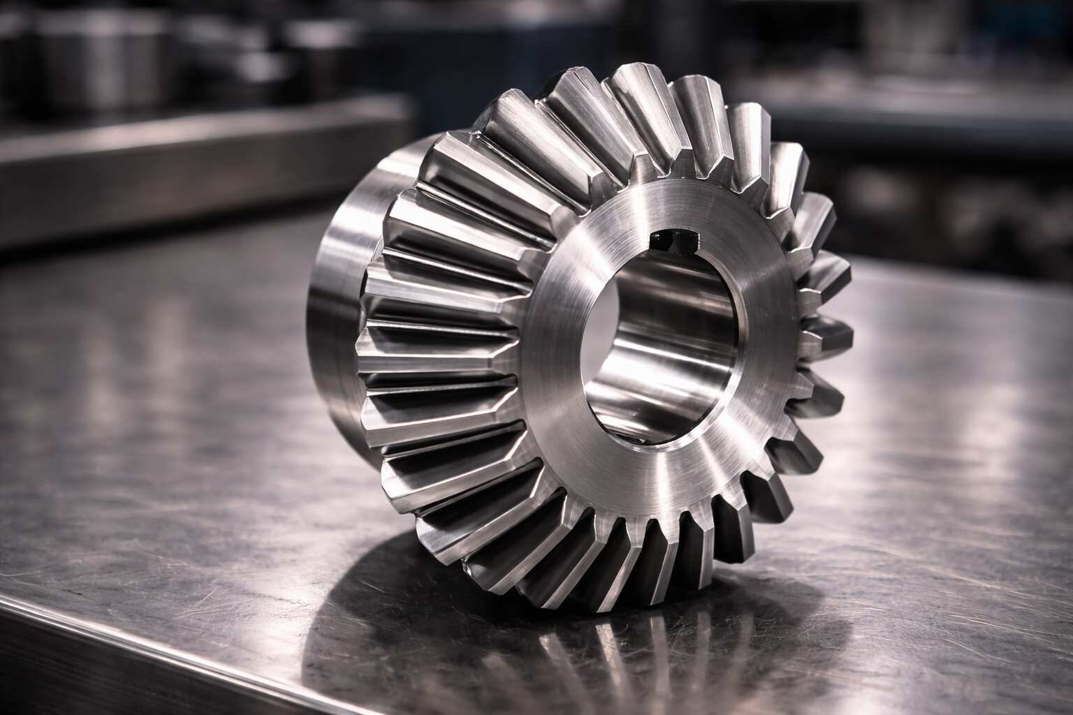 Bevel gear for right-angle power transmission