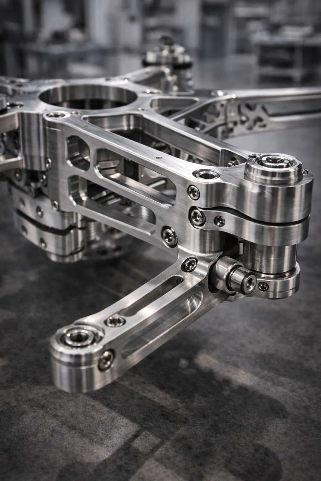 CNC precision machined drone frames and mounts - aerospace CNC parts