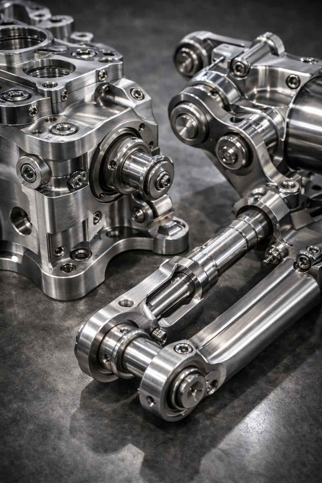 CNC precision actuator housings and linkages for flight control