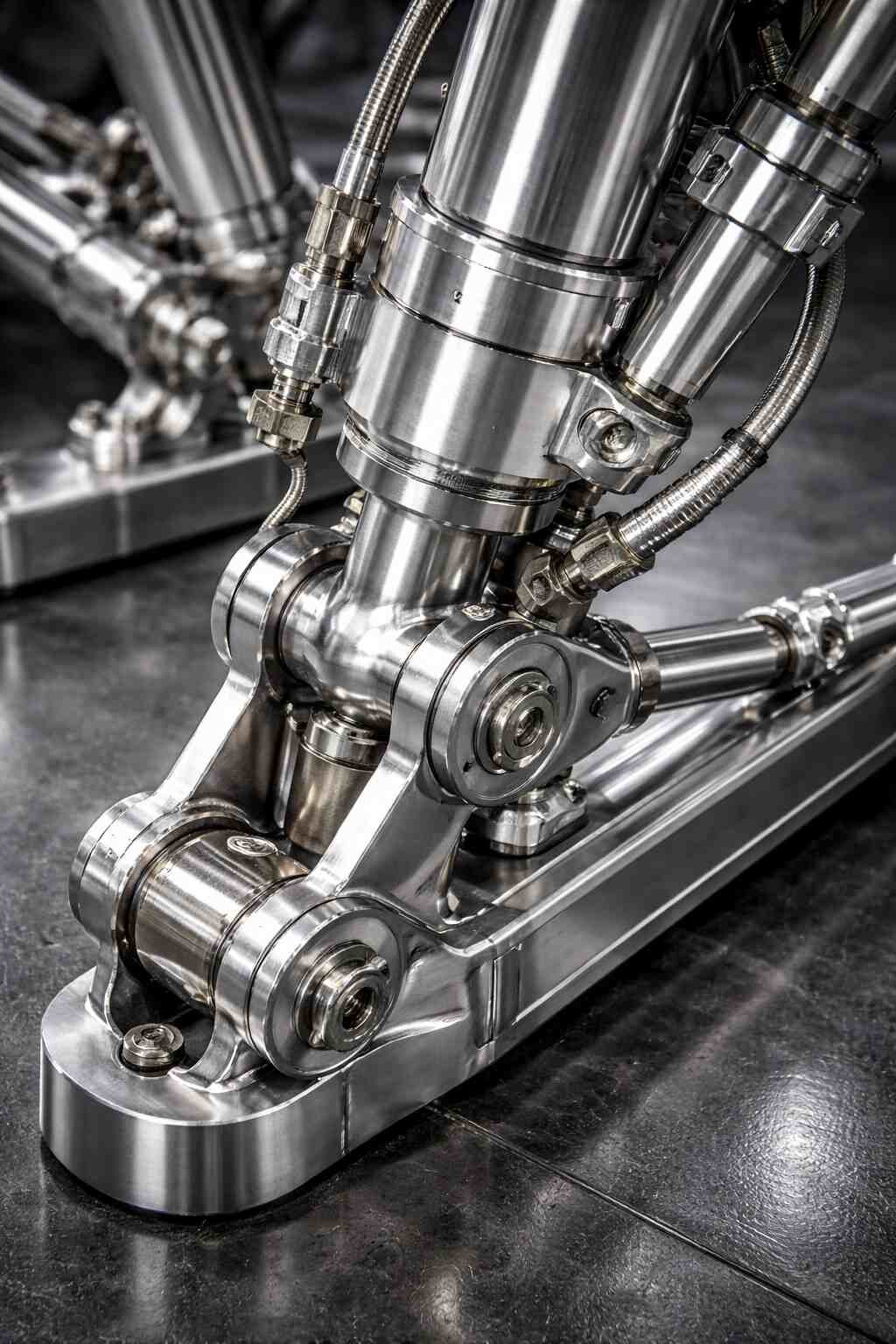 CNC precision landing gear struts and actuator components