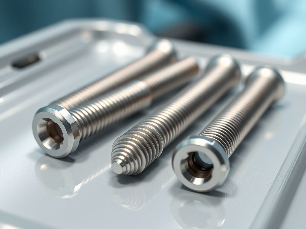 CNC precision orthopedic bone screws titanium medical
