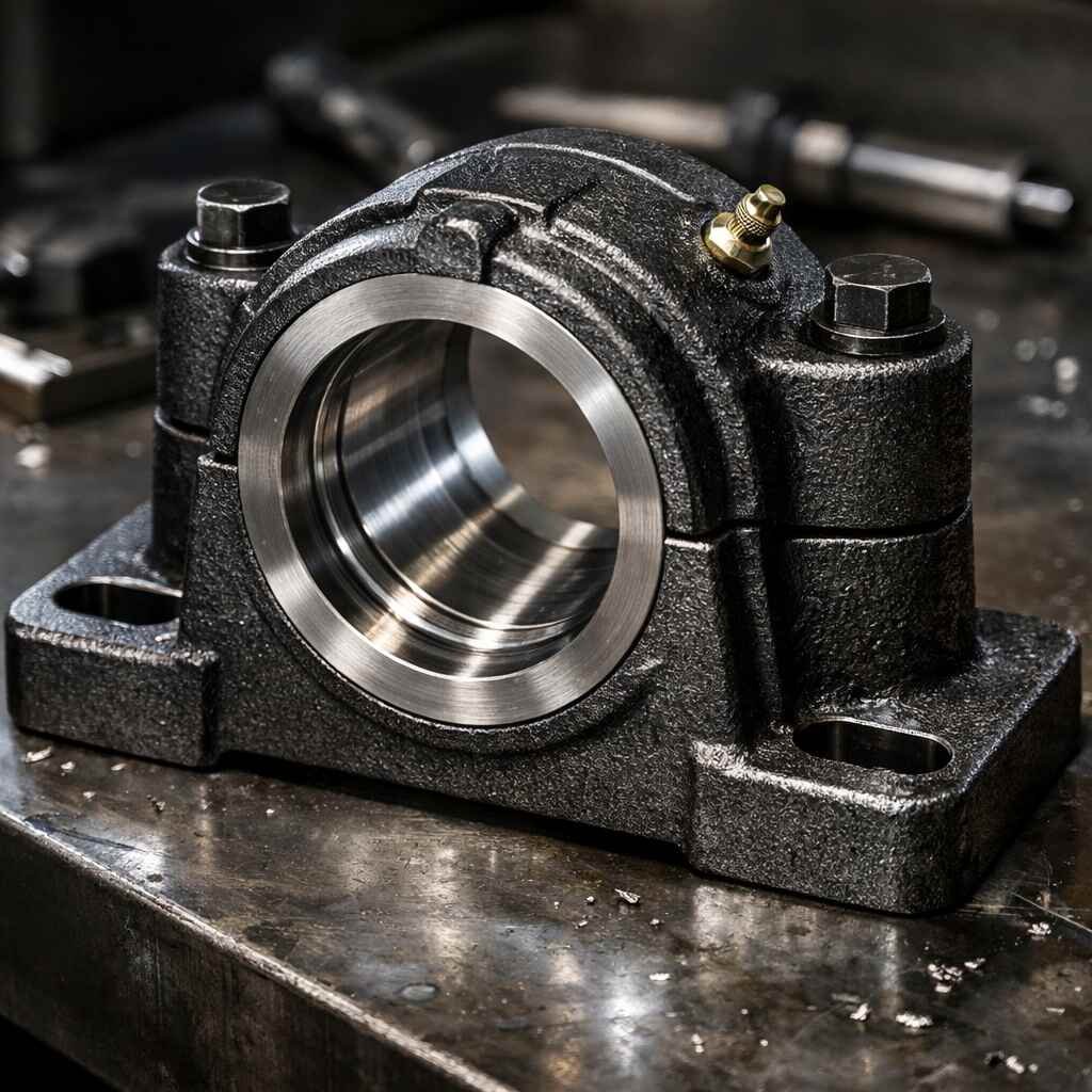 Pillow block housing for shaft support
