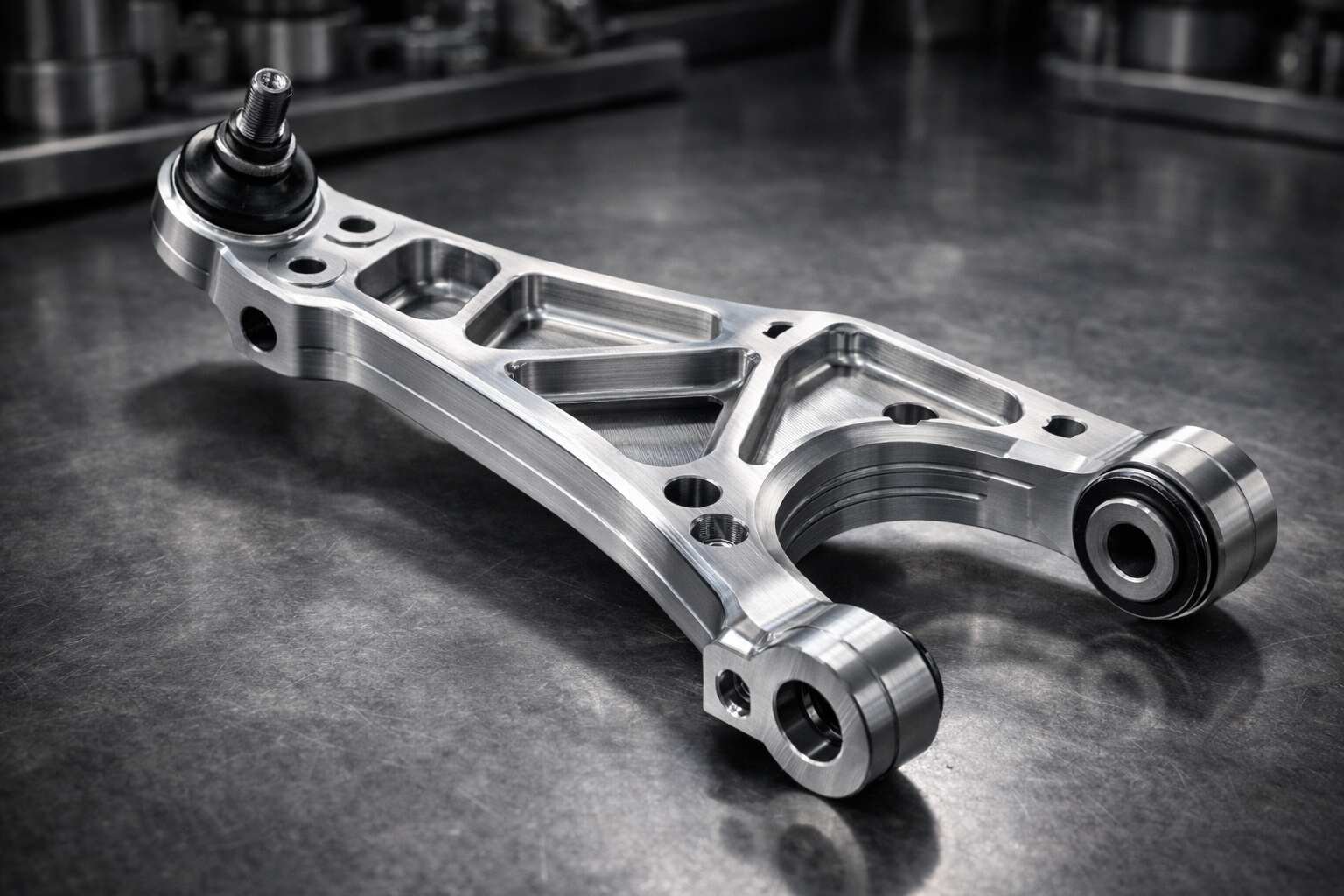 Precision CNC machined suspension control arms for automotive