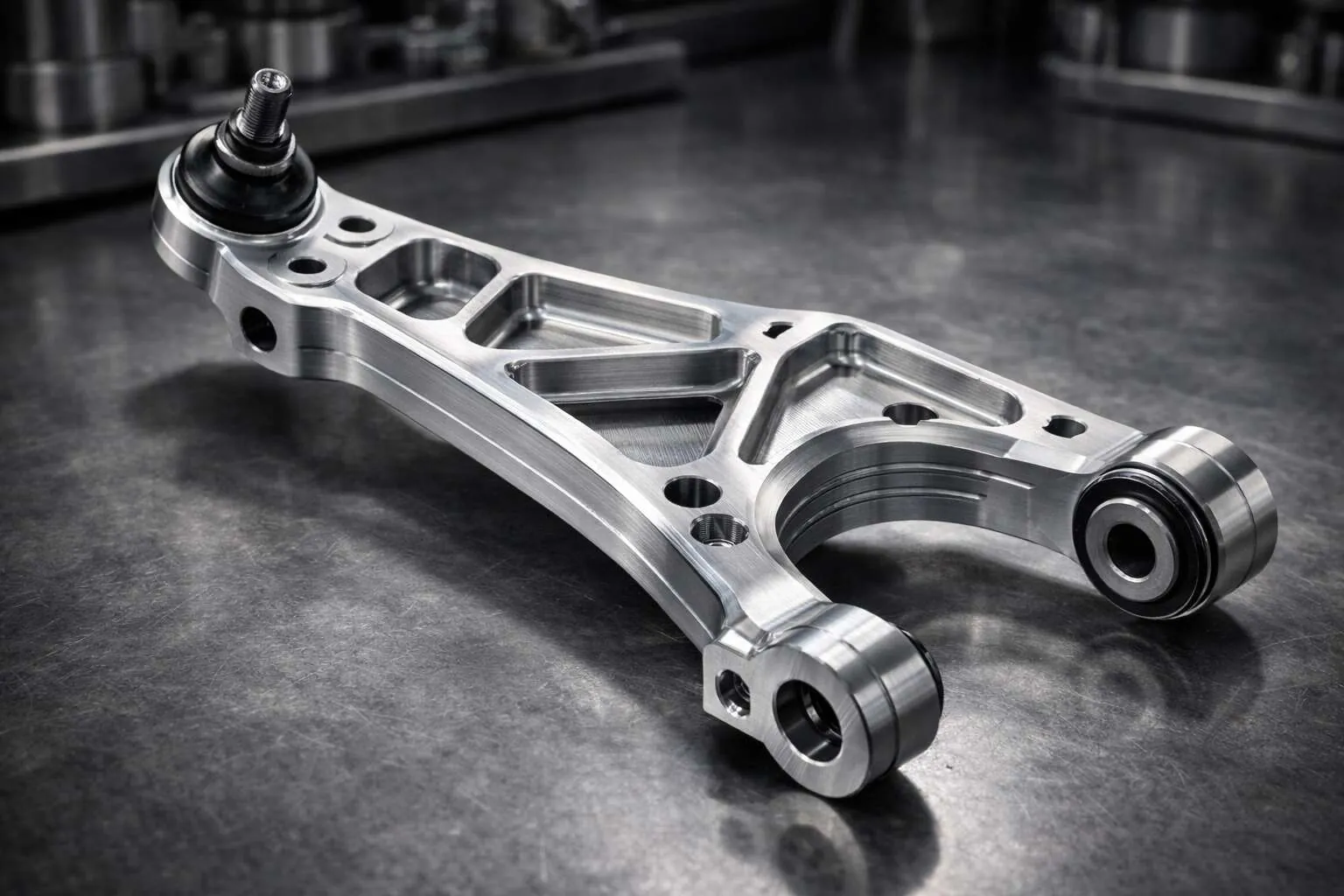 Precision CNC machined suspension control arms for automotive