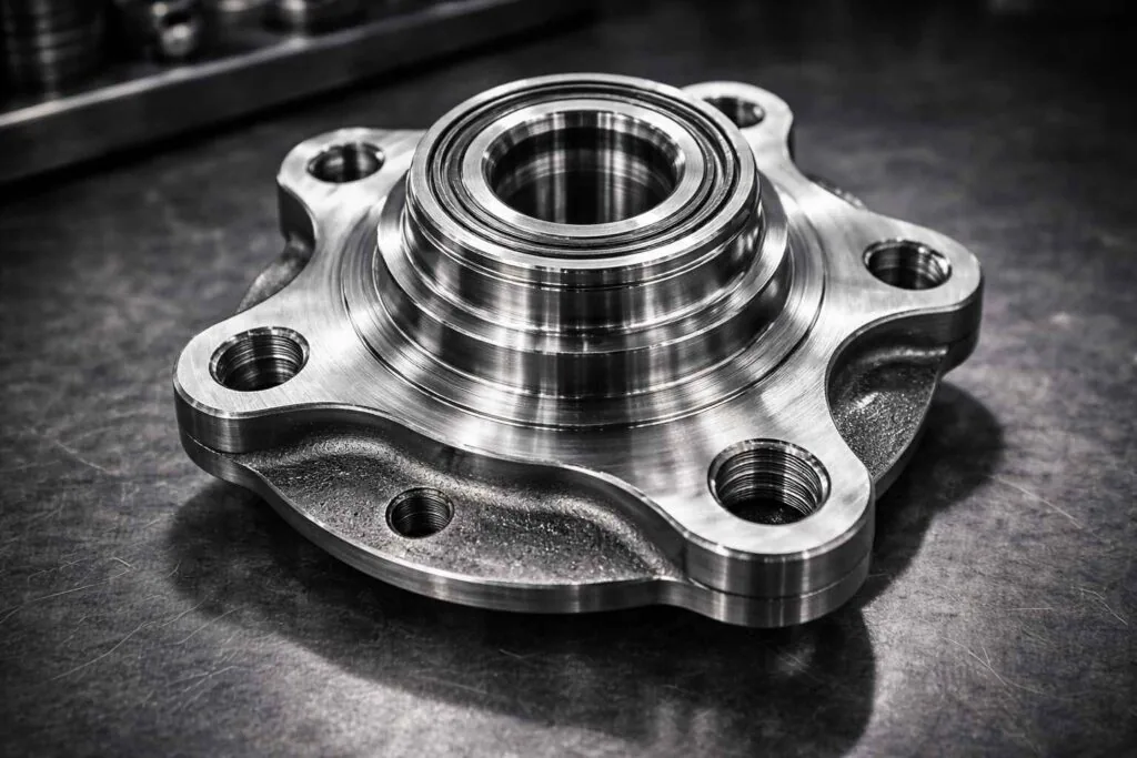 Forged wheel face machining: a CNC machined wheel hub