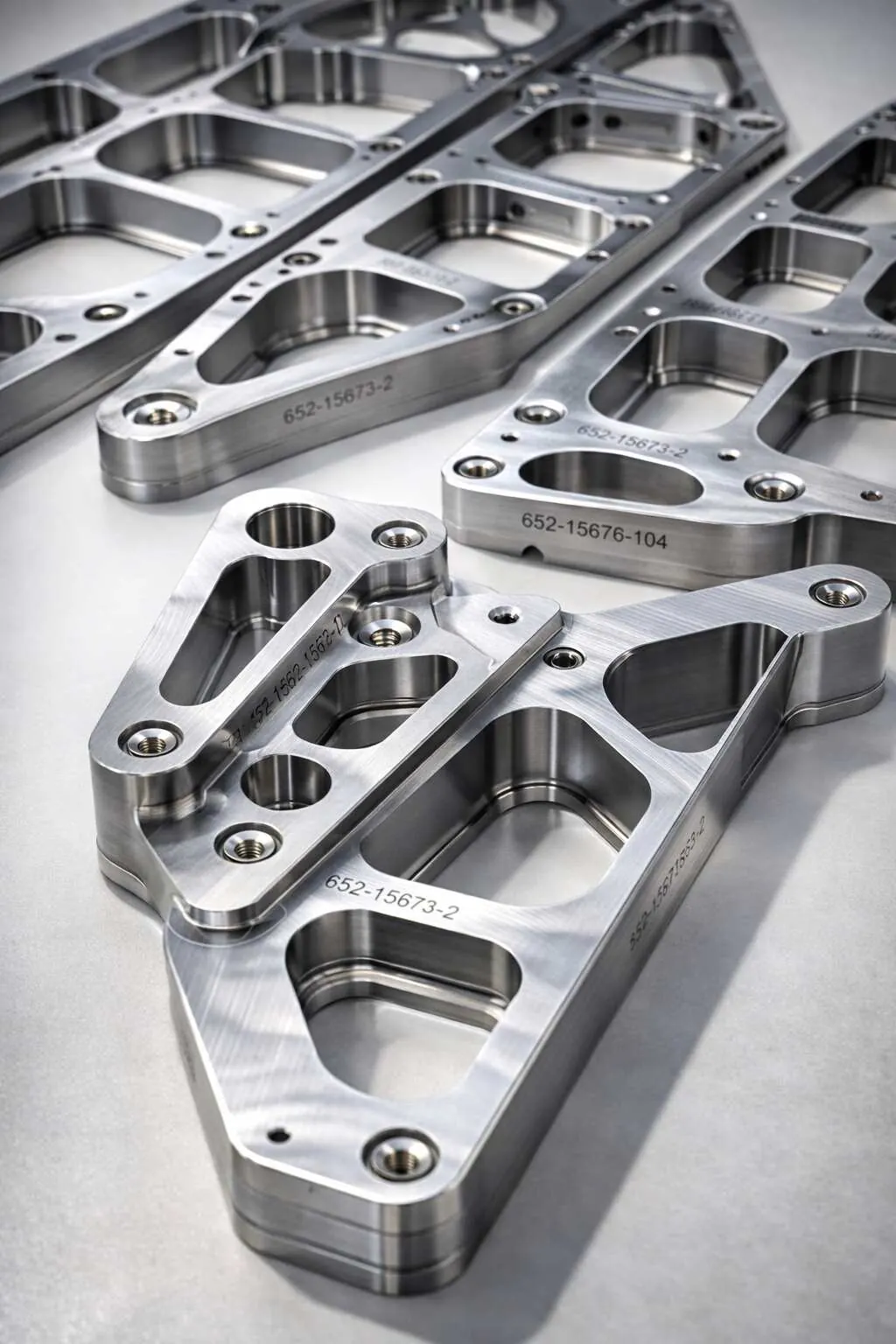 CNC machined wing ribs and fuselage structural brackets