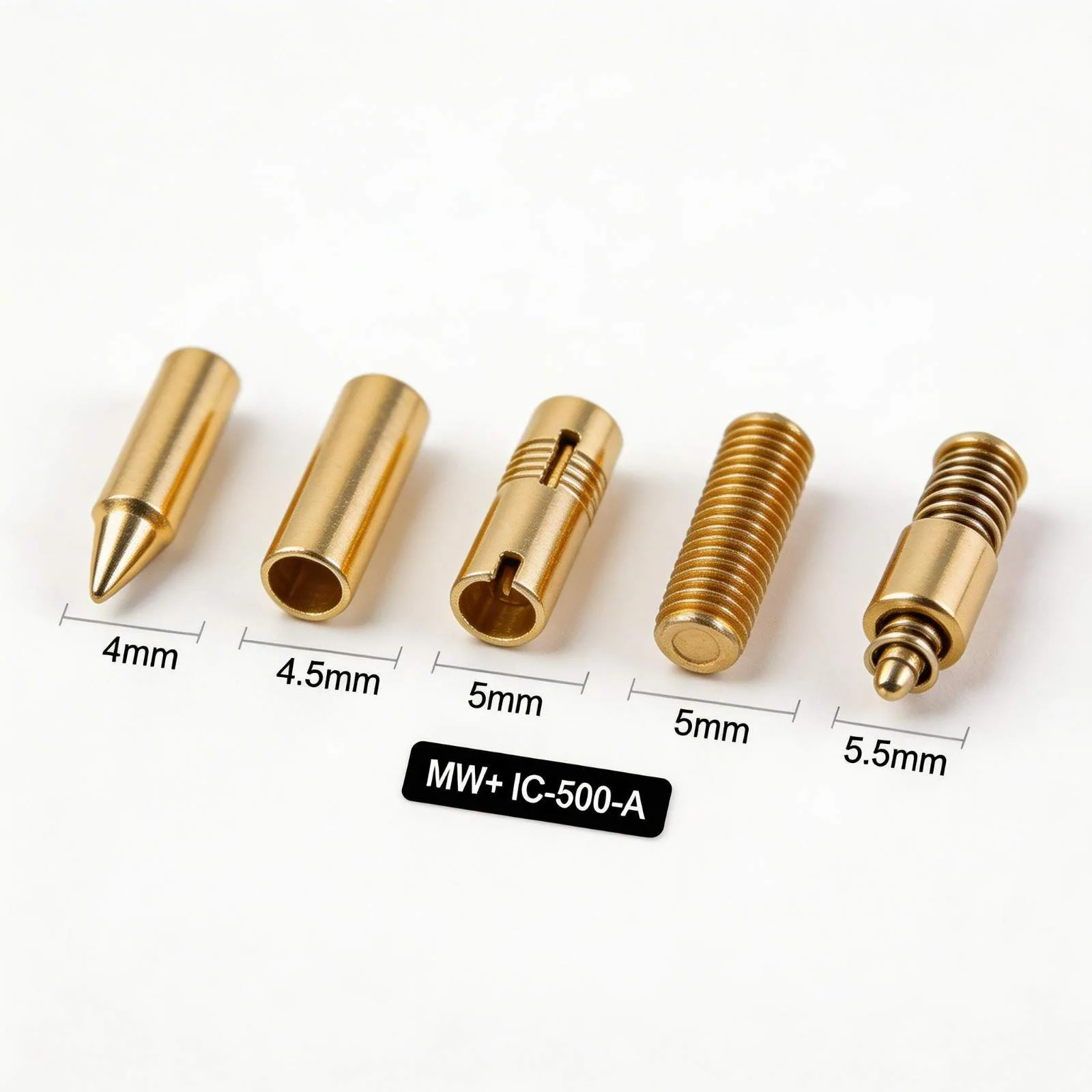 Spring-loaded contact pin beryllium copper test connector