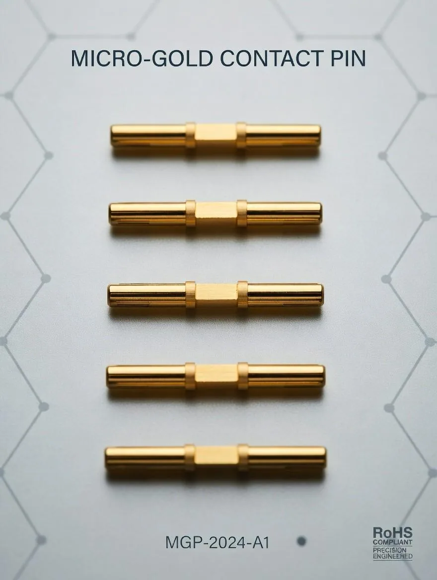 Test probe pin gold-plated replaceable tip
