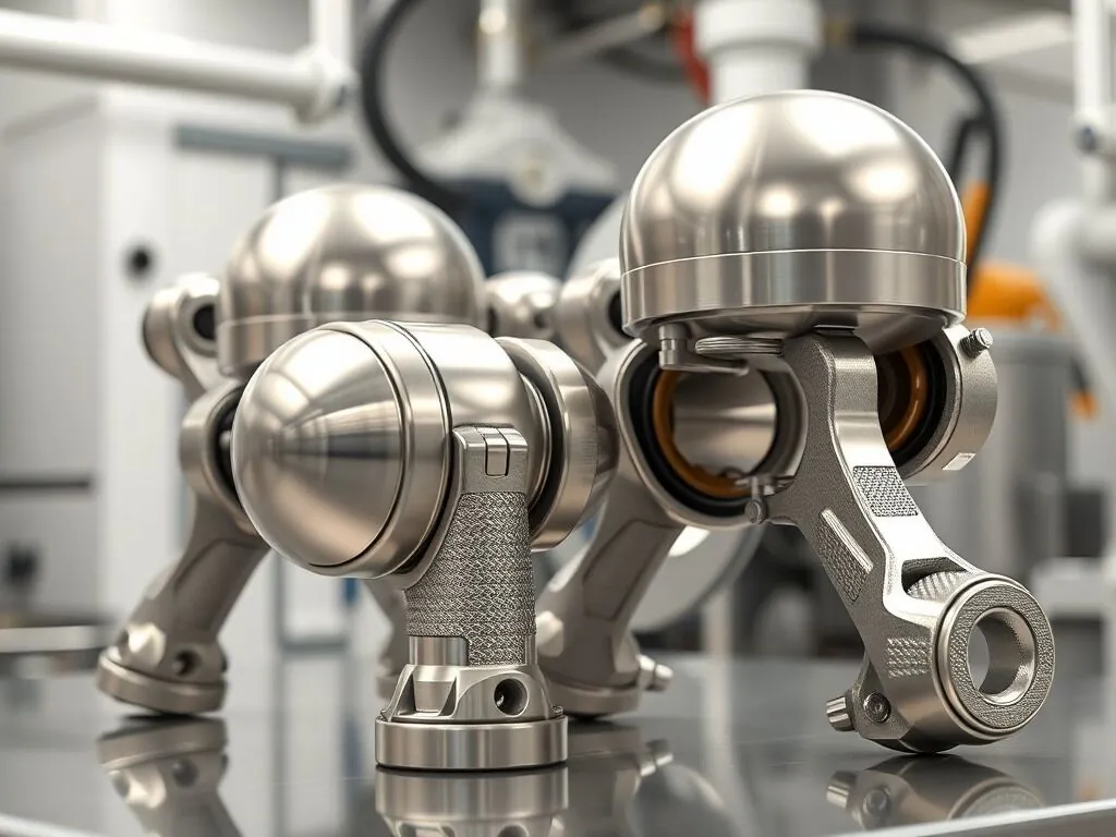 Machined hip joint implant components