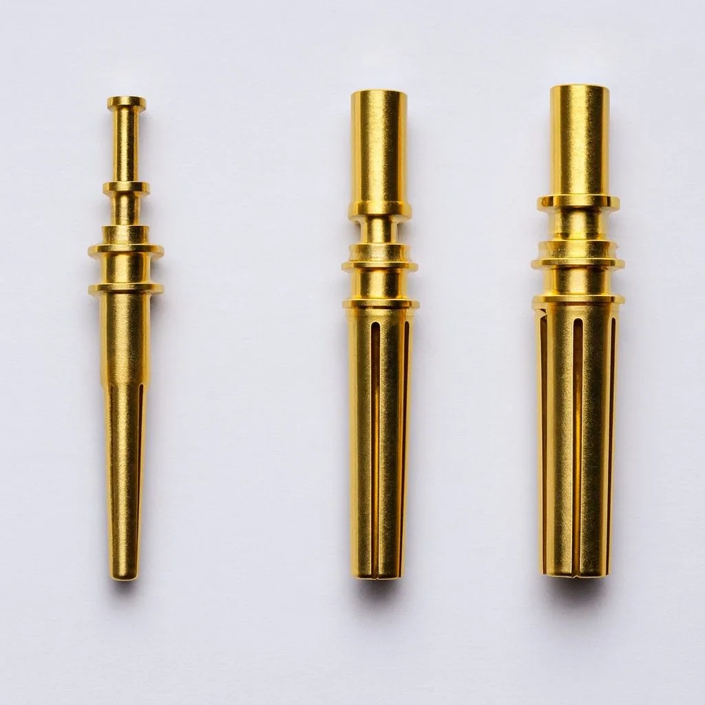 Precision turned connector pin passivated stainless steel