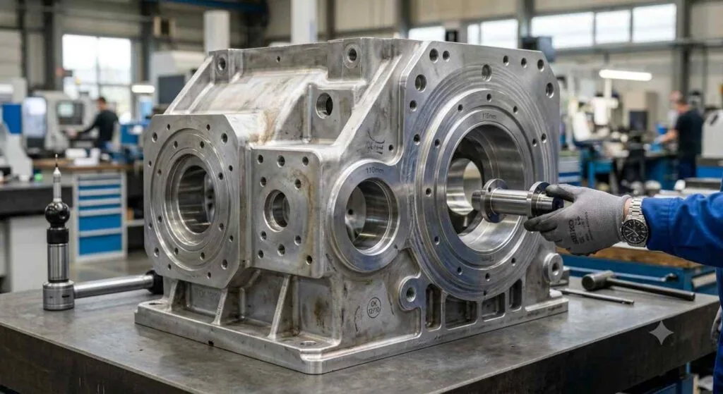 CNC machining cost per part: parts coming off a machining centre