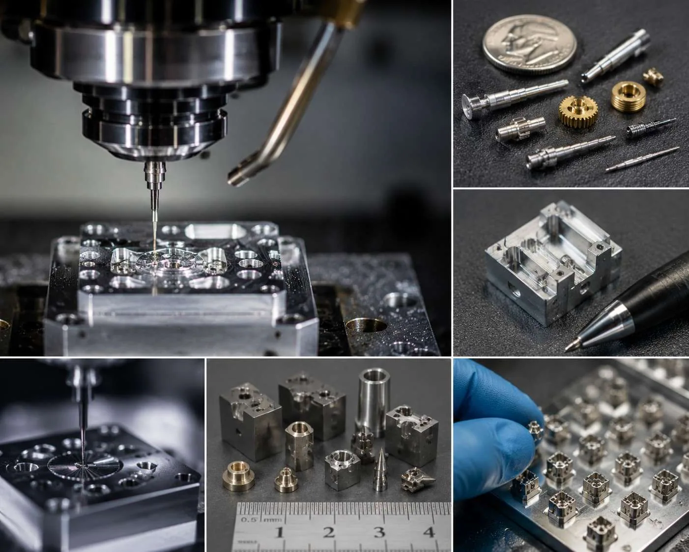 Componentes mecanizados CNC producidos por MW+ en Shenzhen, China