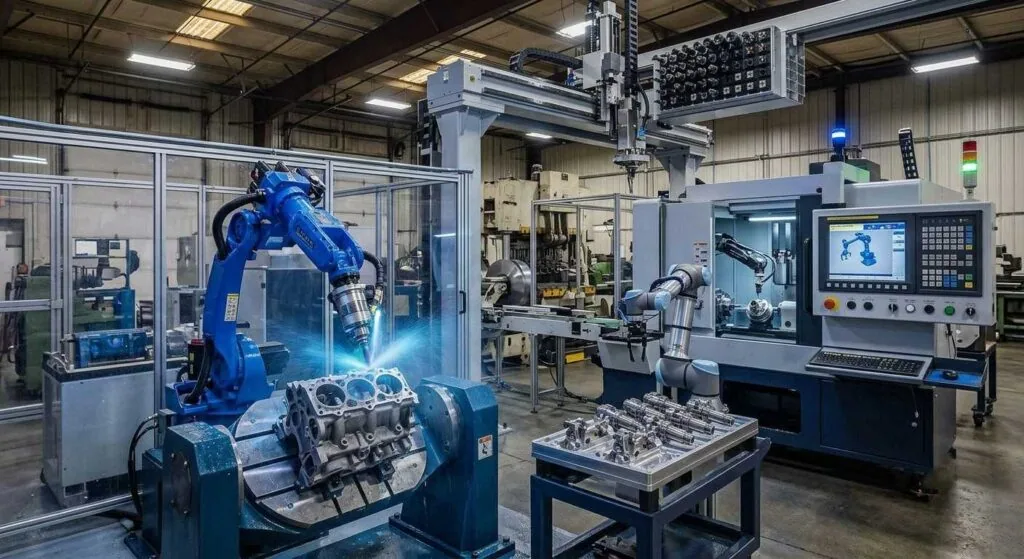 Precision machined components produced under a long-term contract manufacturing agreement