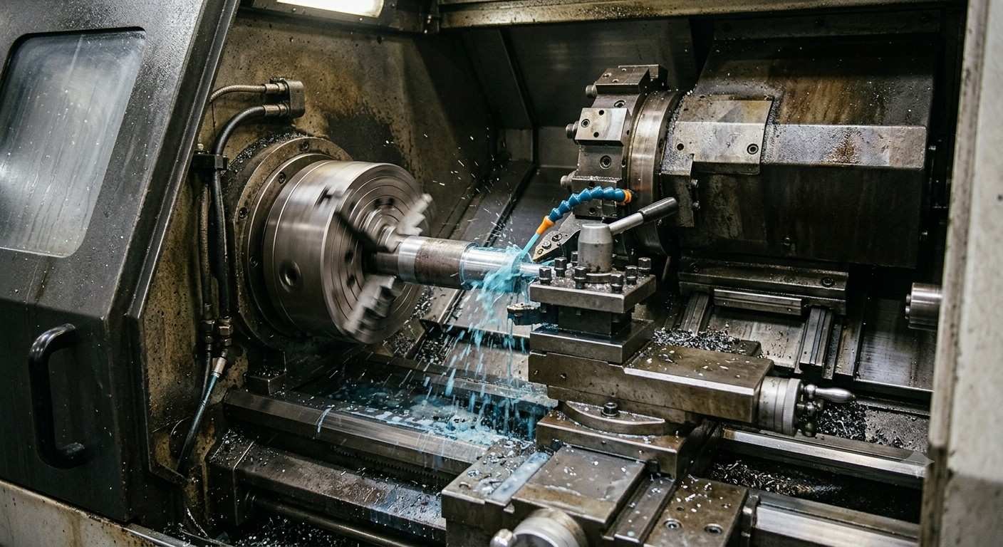 Live tool CNC turning combining turning and milling in a single setup