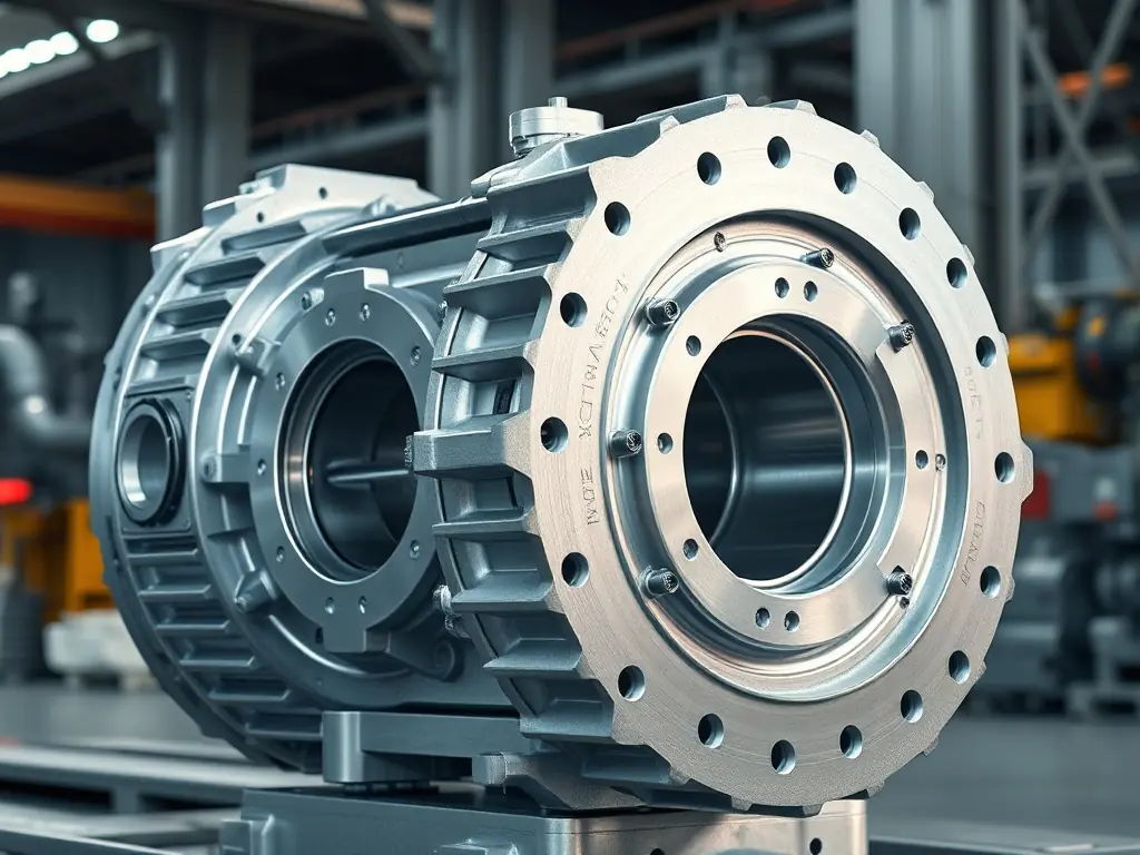 Batch of precision CNC machined industrial gearbox housings produced by MW+ for automotive and industrial machinery customers